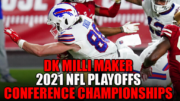 DraftKings NFL Million Dollar Winning Lineups – 2021 NFL PLAYOFFS CONFERENCE CHAMPIONSHIPS
